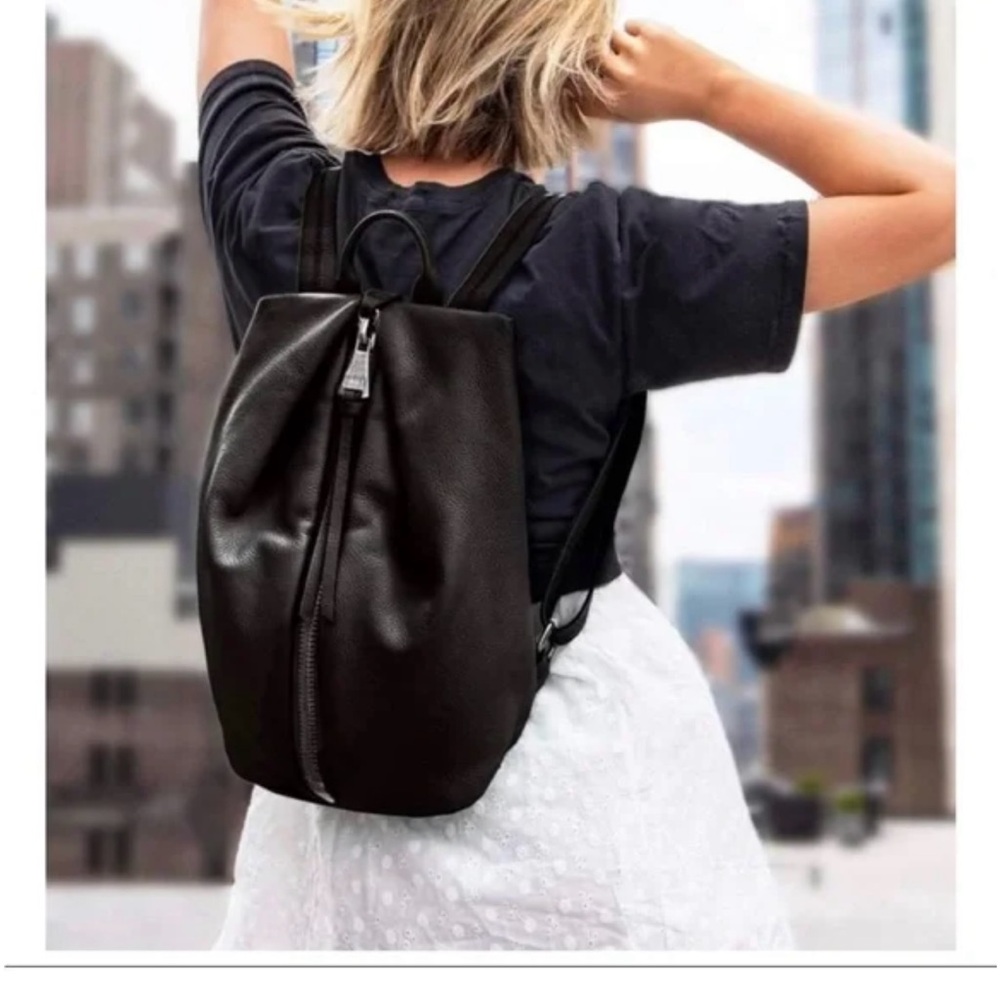 Aimee Kestenberg pebbled Genuine Leather Tamitha Zip Backpack